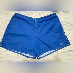 Nike Royal Blue Women’s Sports Swimming Shorts with Zippered Front Size XL 16/18